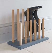 Image result for wood boots hanger