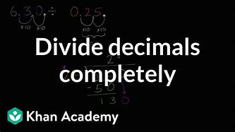 Image result for Dividing Decimals Khan Academy