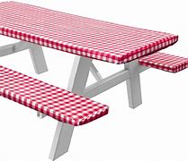 Image result for Fitted Picnic Table Cover Set