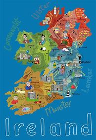 Image result for Map of Ireland Poster