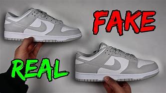 Image result for Real vs Fake Nike Dunks
