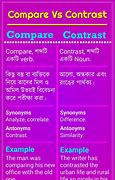 Image result for Meaning of Compare and Contrast