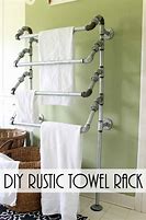 Image result for Rustic Towel Rack