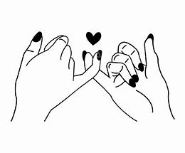 Image result for Holding Hands Pinky Promise Drawings