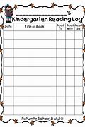 Image result for Printable Reading Log Nice