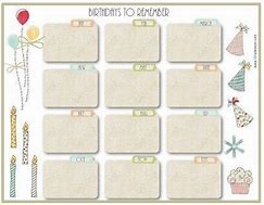 Image result for Family Birthday Calendar Wall Hanging