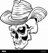Image result for Skull with Cowboy Hat Coloring Page