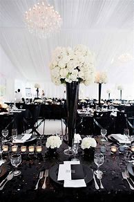Image result for Black and White Wedding Reception