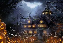 Image result for Halloween Haunted House Wallpaper