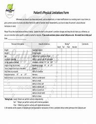 Image result for Physical Limitations Form