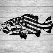 Image result for American Flag Fish SVG