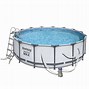 Image result for Bestway 56597E Steel Pro MAX Ground Pool, 14-Feet By 33-Inch, Blue