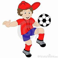 Image result for Cartoon Boy Playing Soccer