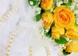 Image result for Beautiful Yellow Roses with Pearls