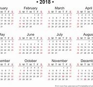 Image result for 2018 Yearly Calendar Printable
