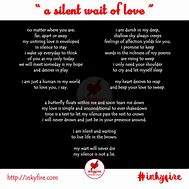 Image result for Silent Love Poem