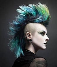 Image result for Girl Red Hair Mohawk Punk