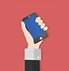 Image result for White Cartoon Hand Holding Phone Back