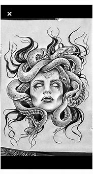 Image result for Scary Medusa Drawing
