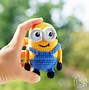 Image result for Crochet Minion Keychain Pattern