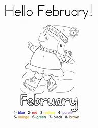 Image result for February Month Coloring Pages