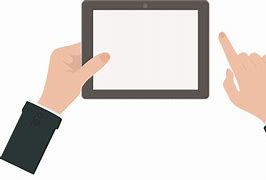 Image result for Hand Holding an iPad Cartoon