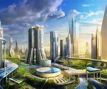 Image result for Futuristic Nature City