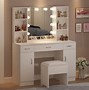 Image result for Black Makeup Vanity Table with Mirror