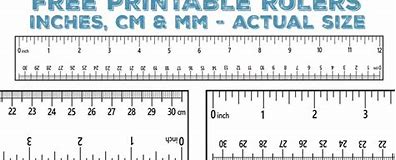 Image result for one inches rulers templates