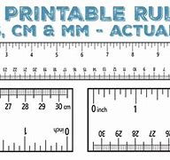 Image result for Inches and Centimeters Printable