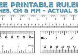 Image result for Template of Inch and Centimeter Ruler