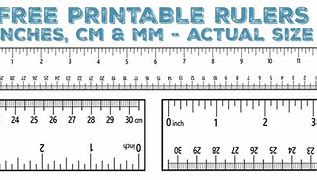 Image result for Ruler Measurements in mm Cm and Inch