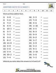 Image result for Math Facts Worksheets 2nd Grade