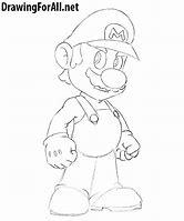 Image result for Sketch of Mario