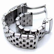 Image result for Stainless Steel Two Tone Watch Bracelet with Black Center