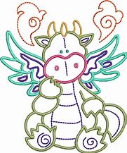 Image result for Mini Dragon Embroidery Design