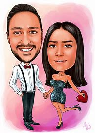 Image result for Couple Caricature
