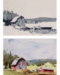 Andy Evansen | Watercolor landscape paintings, Desert landscape painting, Landscape paintings