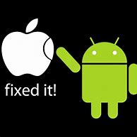 Image result for Apple vs Android Logo