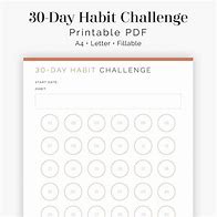 Image result for 30-Day Challenge Chart