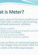 Image result for Meter Poetry Examples for Kids