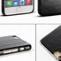 Image result for iPhone 6 6s Leather Flip Top Case Black Croc Pattern