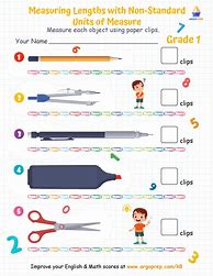 Image result for Measuring with Non-Standard Units Worksheets