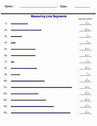 Image result for Measuring Line Segments Worksheet