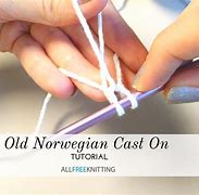 Image result for Norwegian Cast On Knitting
