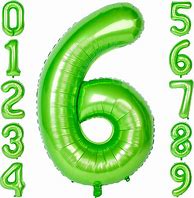 Image result for Large Number Balloons 6