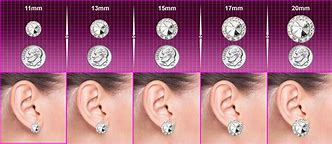 Image result for 7Mm Earrings Actual Size