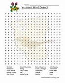 Image result for Vermont Word Search