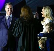 Image result for Gavin Newsom Inauguration