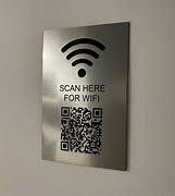 Image result for Chalkboard Wi-Fi Sign with QR Code
